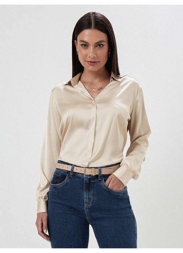 Camisa Manga Longa Super Comfy Nude Samara - PRINCIPESSA